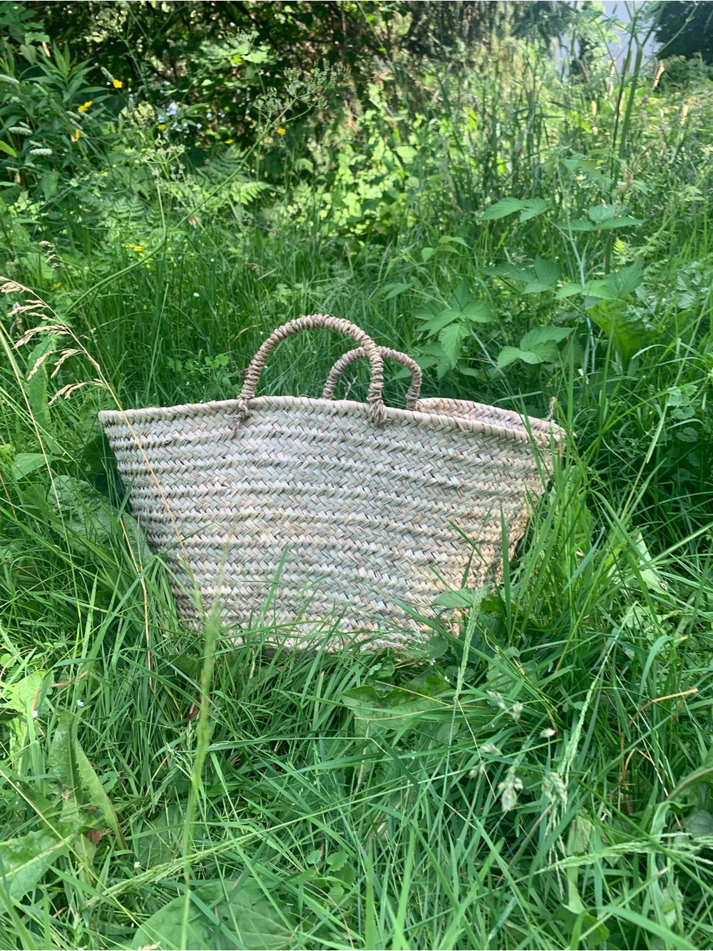 New picnic basket bag handmade beach basket - Picture 4 of 10